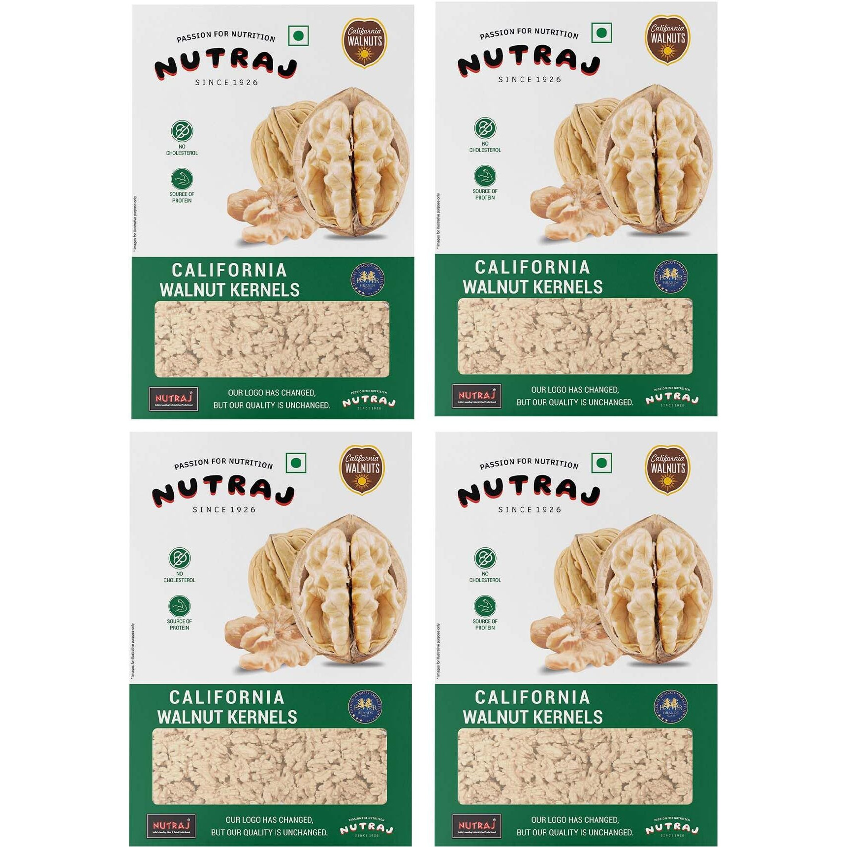 Nutraj California Walnut Kernels (Akhrot) 1Kg (250g x 4) Box | Dry Fruits & Nuts | Crunchy Walnuts