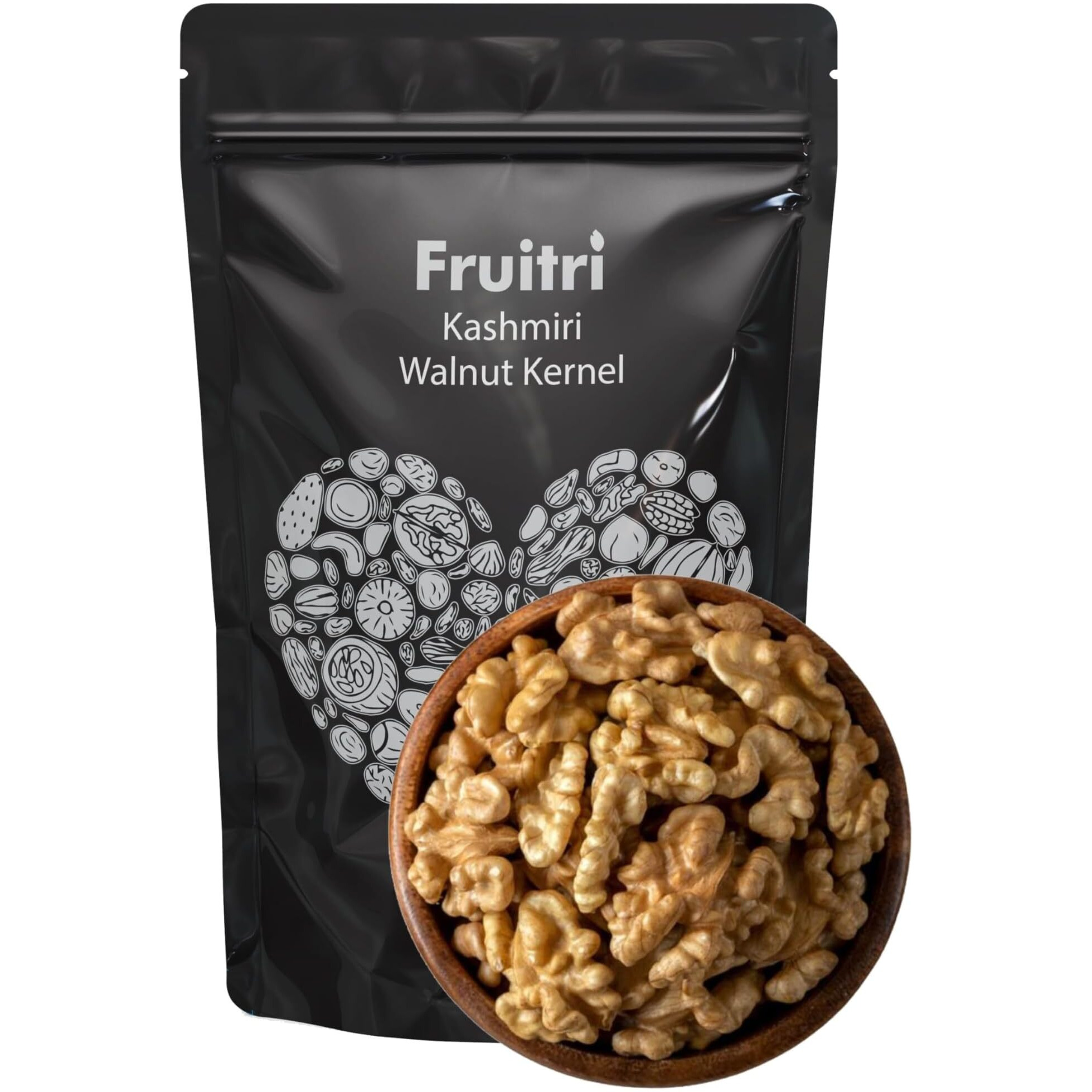 Fruitri Premium Kashmiri Walnut Without Shell, Akhrot Giri,raw,400grams