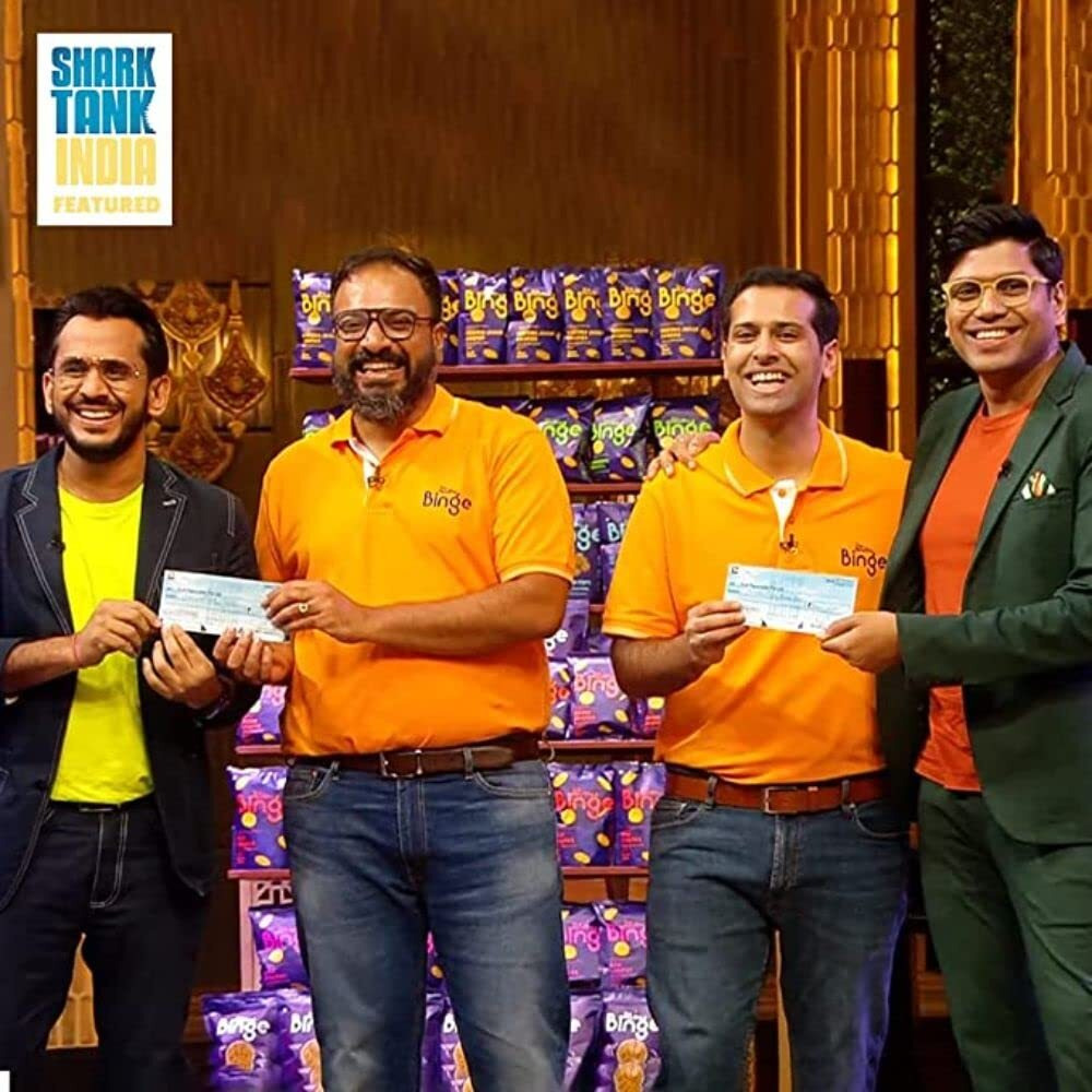 The Healthy Binge| Try Them All Pack| Baked not Fried Chips| As seen on Shark Tank India| Healthy Snacks| 0% Cholesterol| High Protein & Fiber | No MSG| Pack of 7