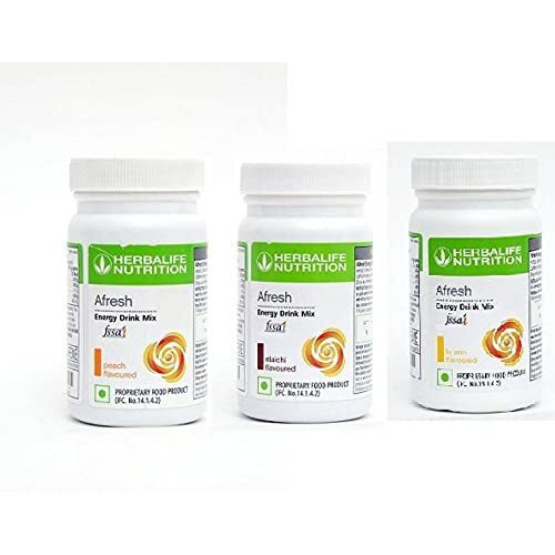 Herbalife Nutrition AFRESH SUMMER COMBO (LEMON, PEACH, ELAICHI) Energy Drink (150 g, LEMON, PEACH, ELAICHI Flavored)