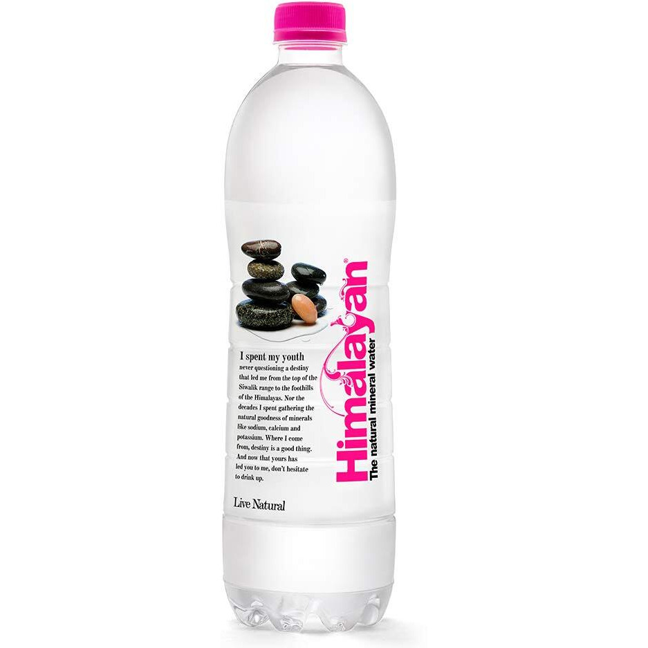 Himalayan Natural Mineral Water (1000 ml x 12 bottles) Mildly Alkaline, Sourced from Himalayas, Untouched & Unprocessed