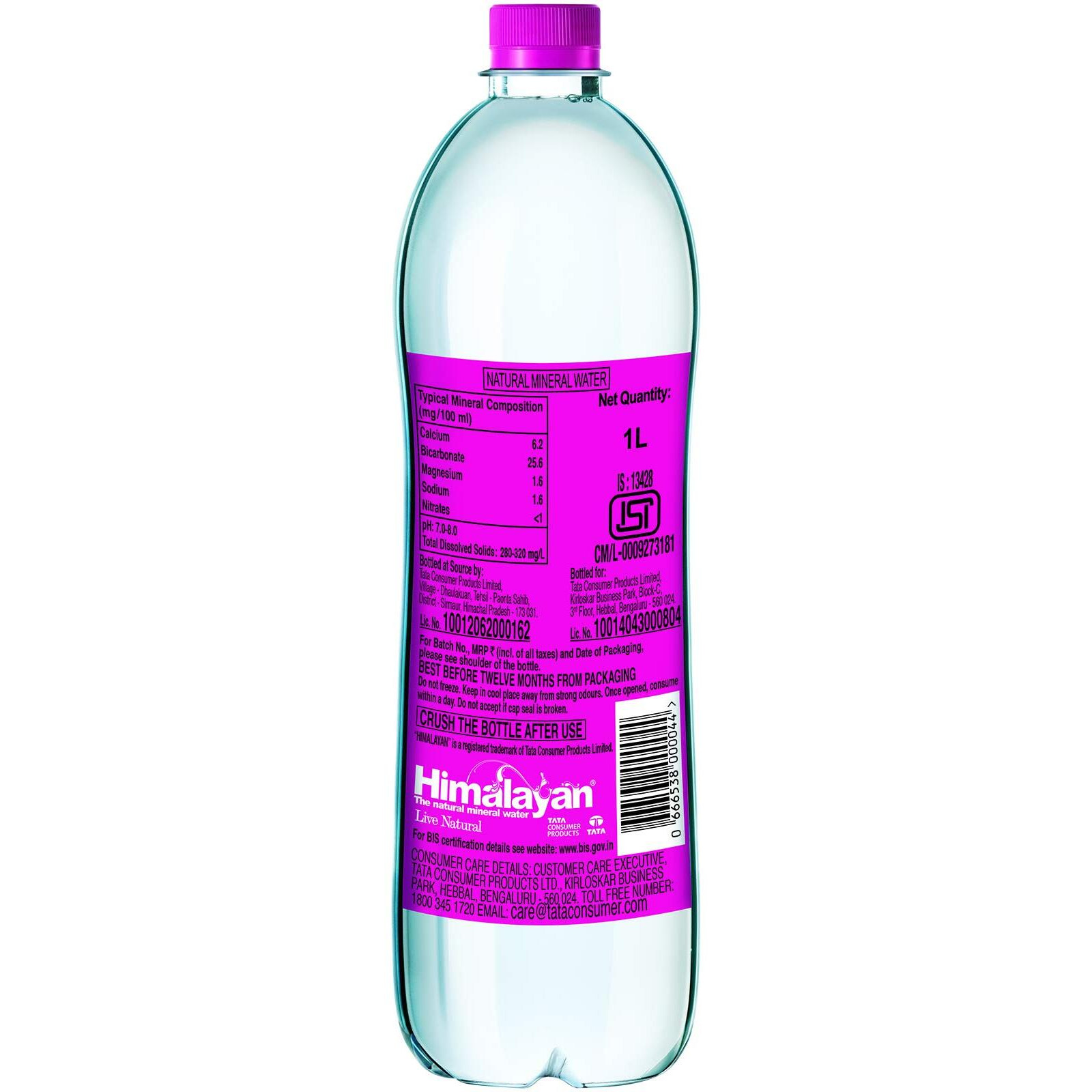 Himalayan Natural Mineral Water (1000 ml x 12 bottles) Mildly Alkaline, Sourced from Himalayas, Untouched & Unprocessed