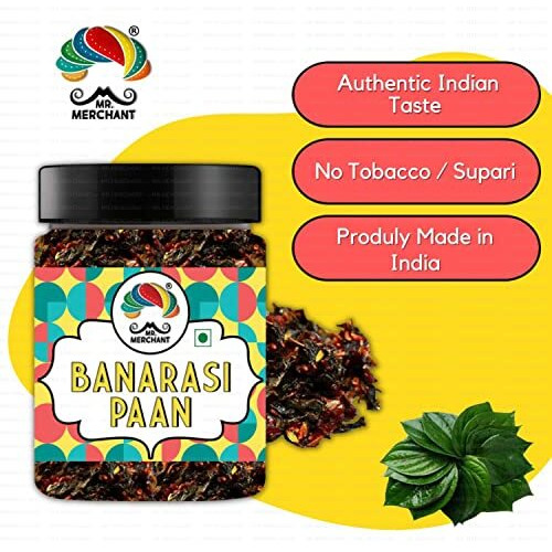 Mr. Merchant Banarasi Meetha Paan Mukhwas, [Mouth Freshener, Digestive, After-Meal Snack] [Jar Pack], 300gm