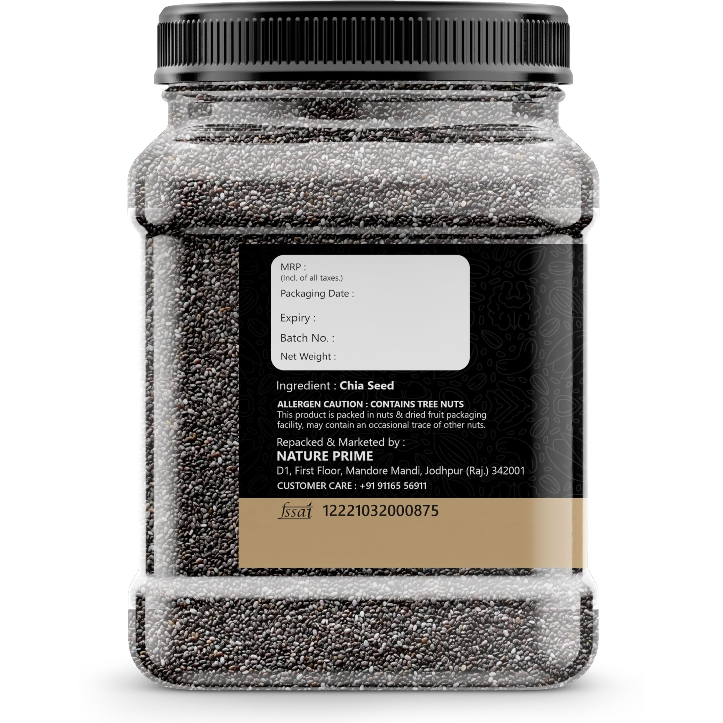 Nature Prime Chia seeds, 500G | weight loss product | Jar Pack