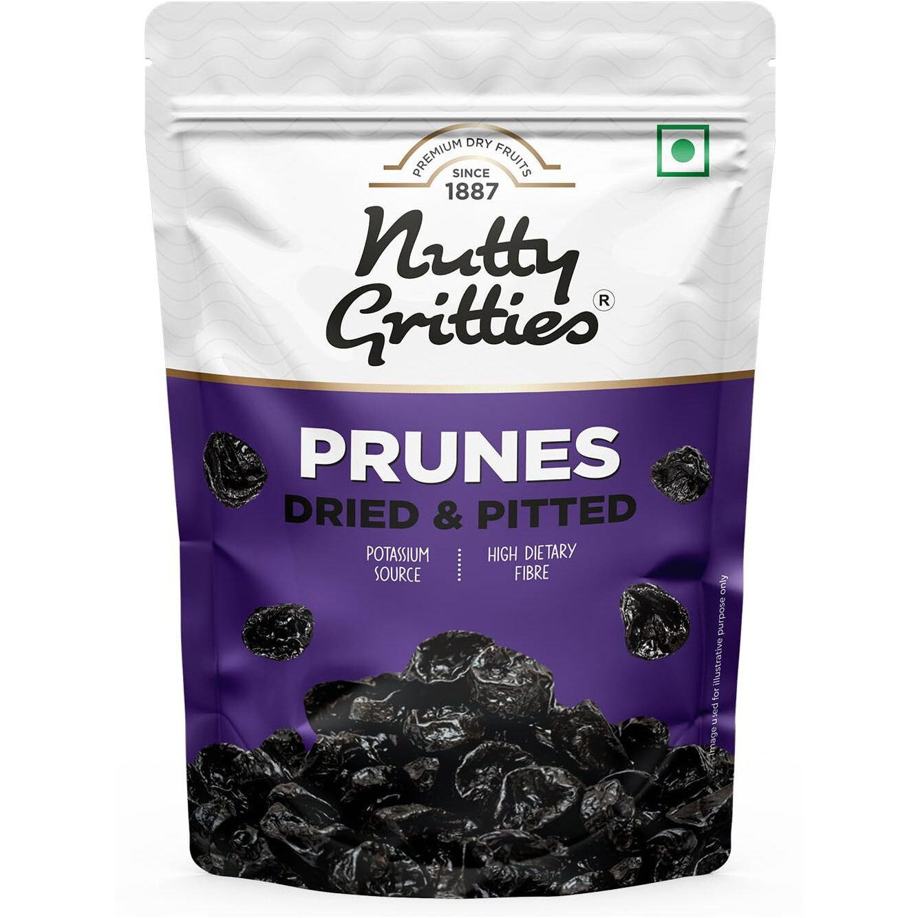 Nutty Gritties Prunes Pitted Dried (200g)