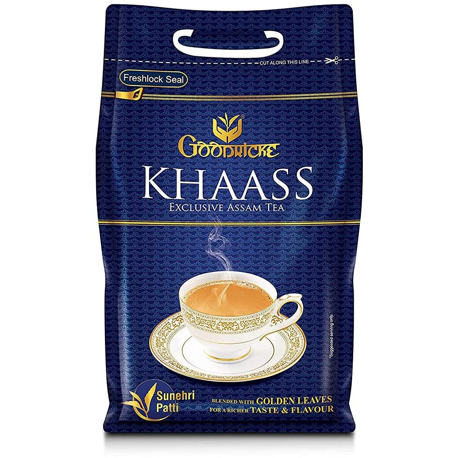 GOODRICKE Khaass Assam Tea - 1 Kg | 100% Natural & Organic Golden Leaves | Richer Taste & Flavour | Irresistible Aroma | Sweet Lasting Aftertaste