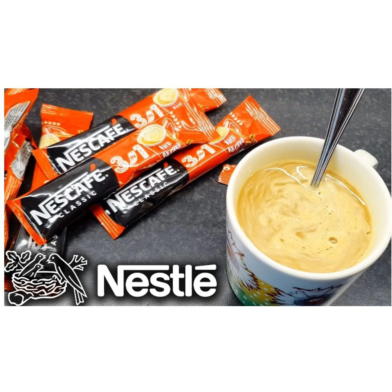 Nescafae 3 In 1 Original Instant Coffee 30 Sachets Bag, 525 Gram