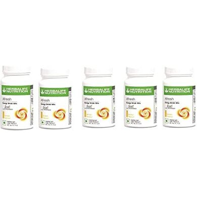 Herbalife Nutrition Afresh Energy Drink Mix, Lemon, 50 g - Pack of 5