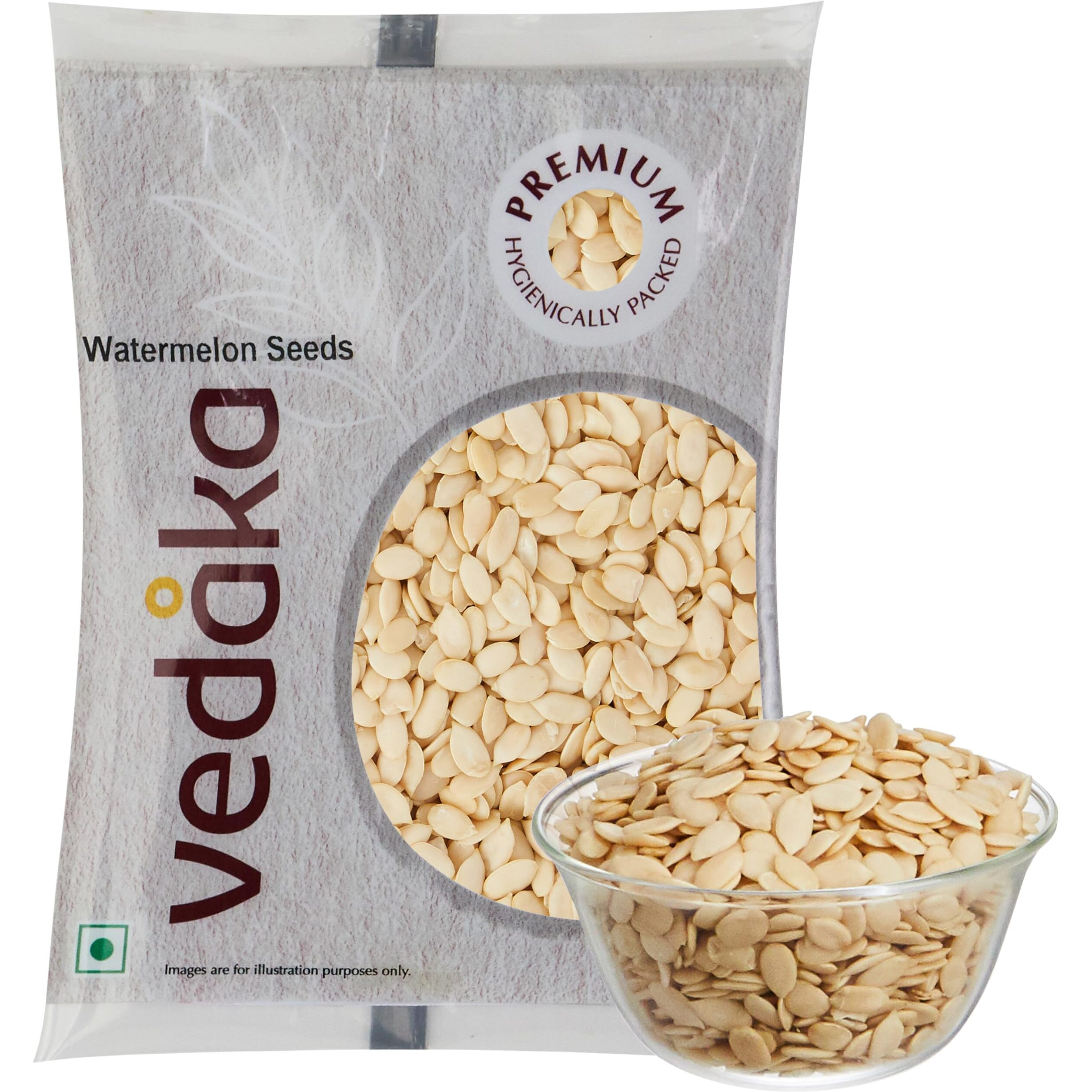 Amazon Brand - Vedaka Raw Watermelon Seeds (Tarbuj Beej) | Seeds for Snacking | Gluten-Free | 200 gm