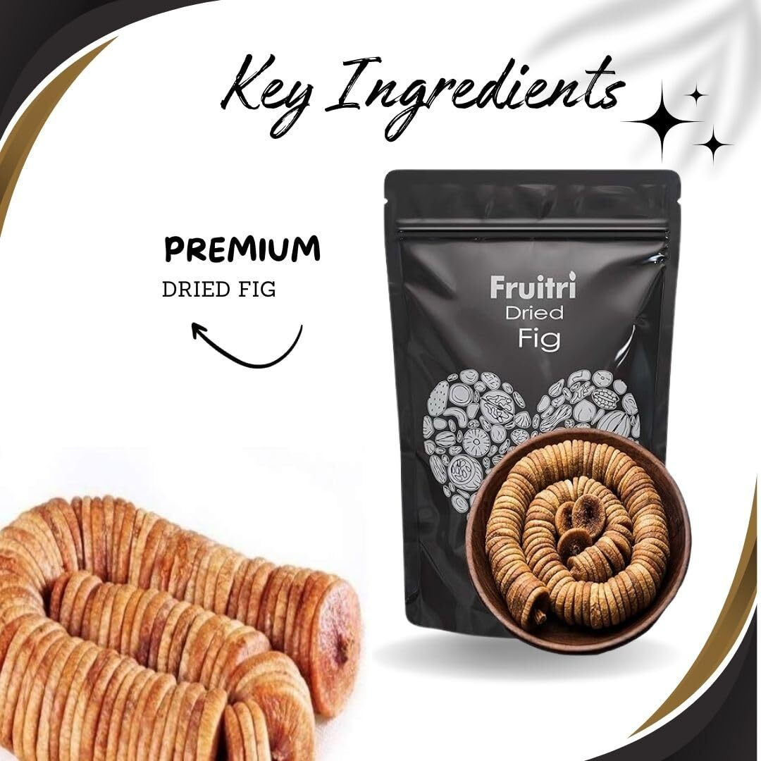 Fruitri Premium Dried Fig, Anjeer, 1Kg, Pack of 1