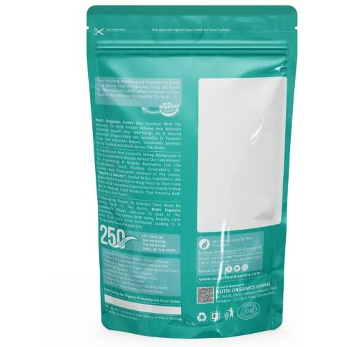 Nutri Organics Dry Fruits Black Raisins With Seeds For More Benefits 500 gram - Kala Manuka Kali Draksh - Ziplock Pouch