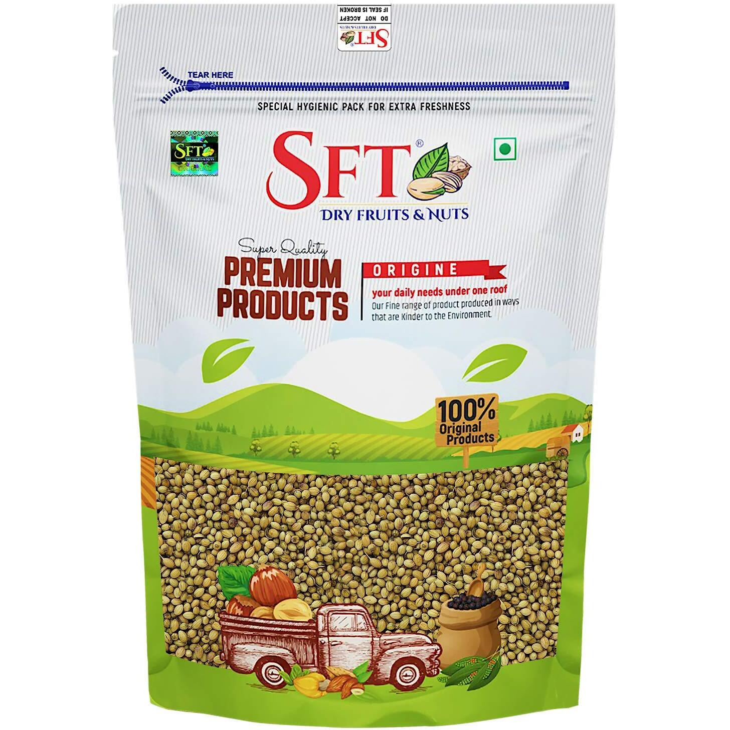 SFT Coriander Green Dry Seeds (Dhaniya Sabut) 1kg