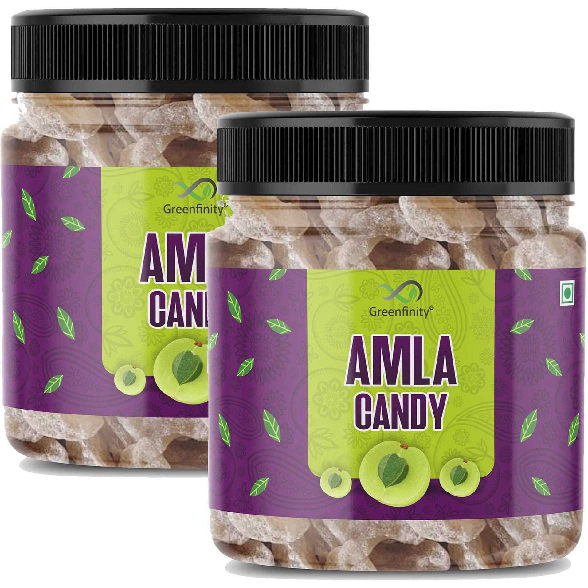 Greenfinity Dried Amla Candy - 250G(Pack Of 2), Organic Dry Indian Gooseberry Fruit Mouth Freshener Without Added Sugar Or Preservatives - 500 gram