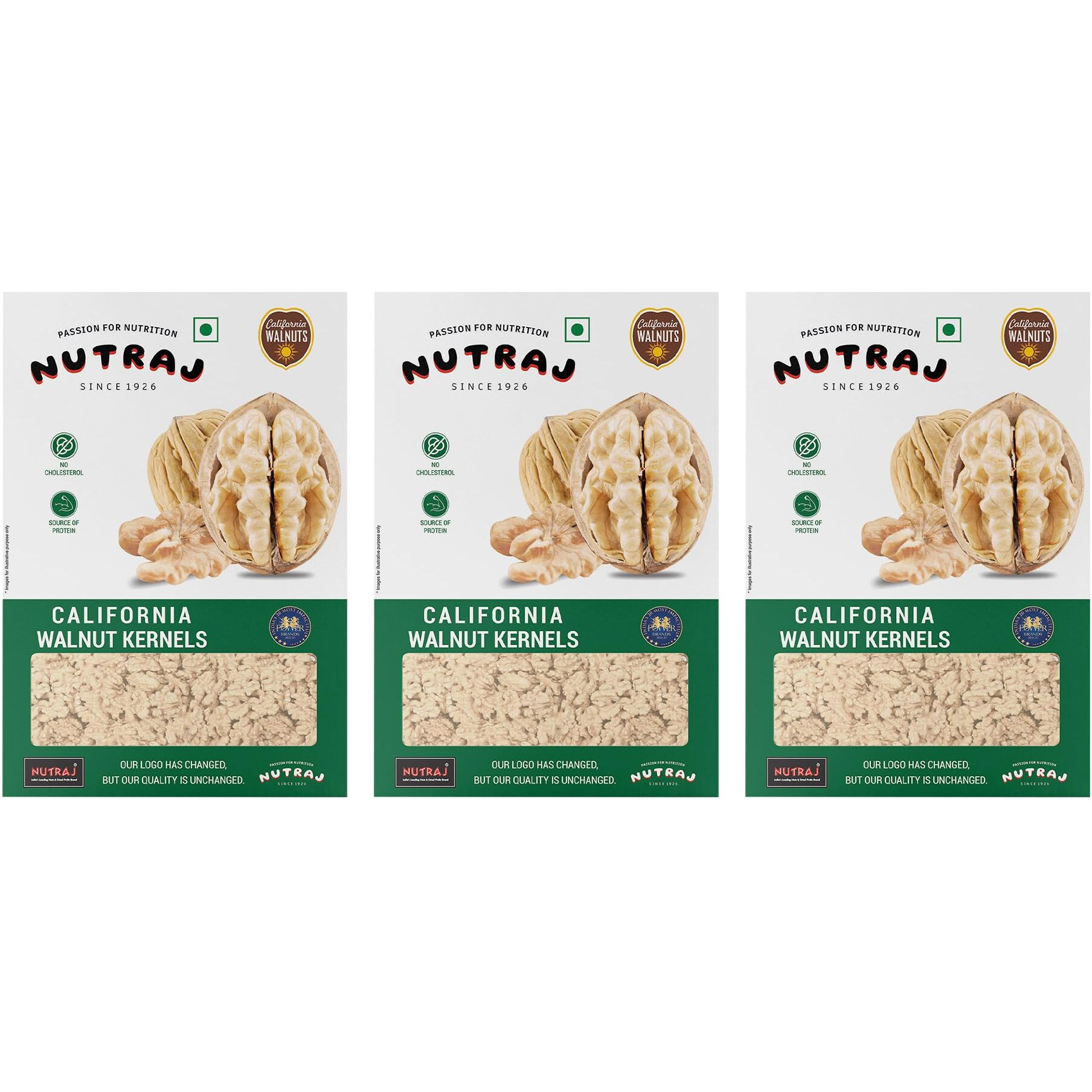 Nutraj California Walnut Kernels (Akhrot) 750g (250g x 3) Box | Dry Fruits & Nuts | Nutritious Walnuts