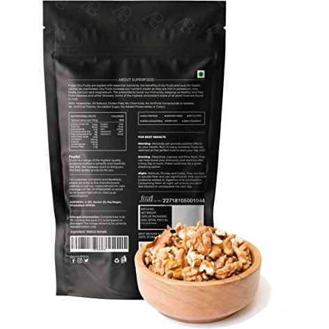 Fruitri Light Broken Kashmiri Walnut kernels, Akhrot Giri without Shell (1kg)