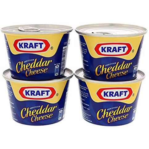 Kraft Cheddar Cheese, 4 x 190 g