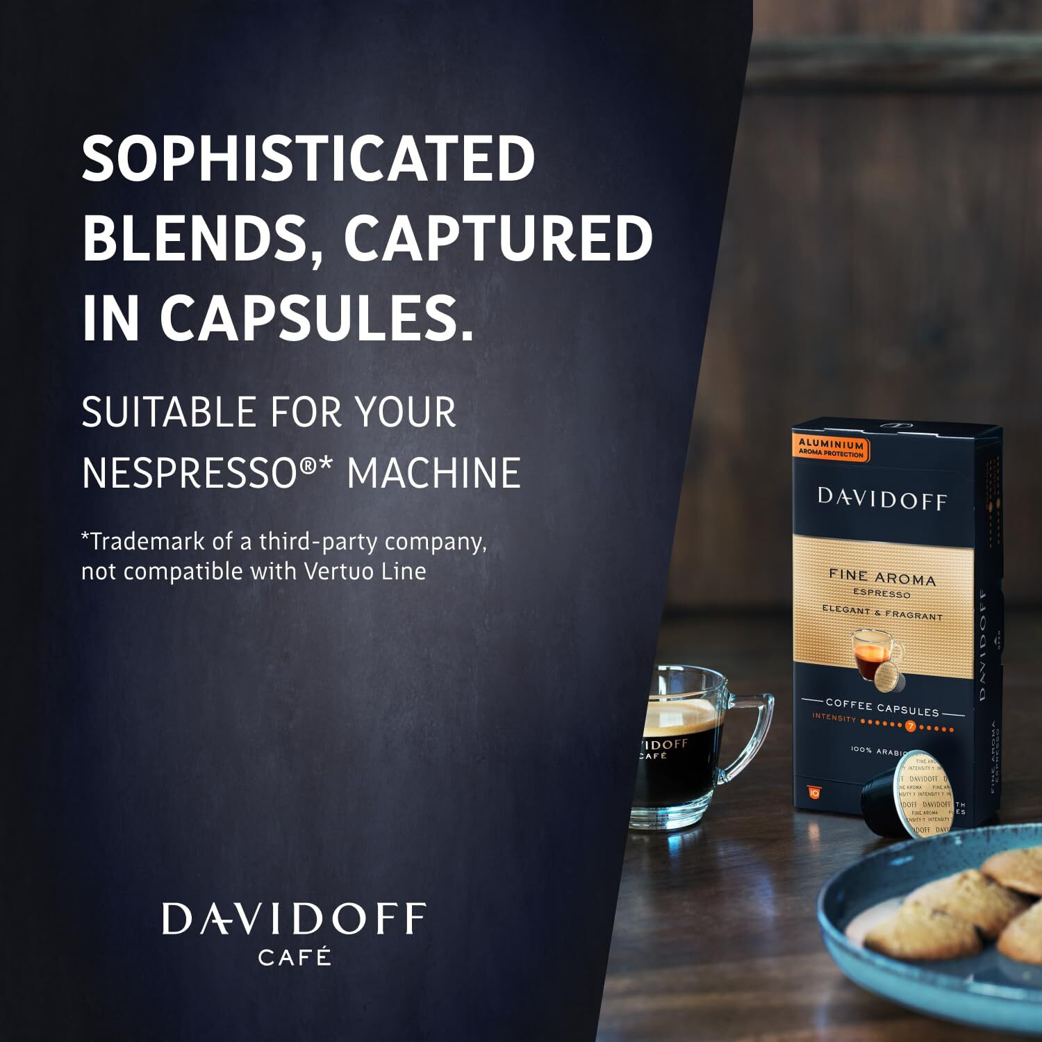 Davidoff Fine Aroma Coffee Capsules - 7/12 Intensity - 10 X Capsules - 55 Gm