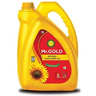 Mr. Gold Refined Sunflower Oil Can, 5 L