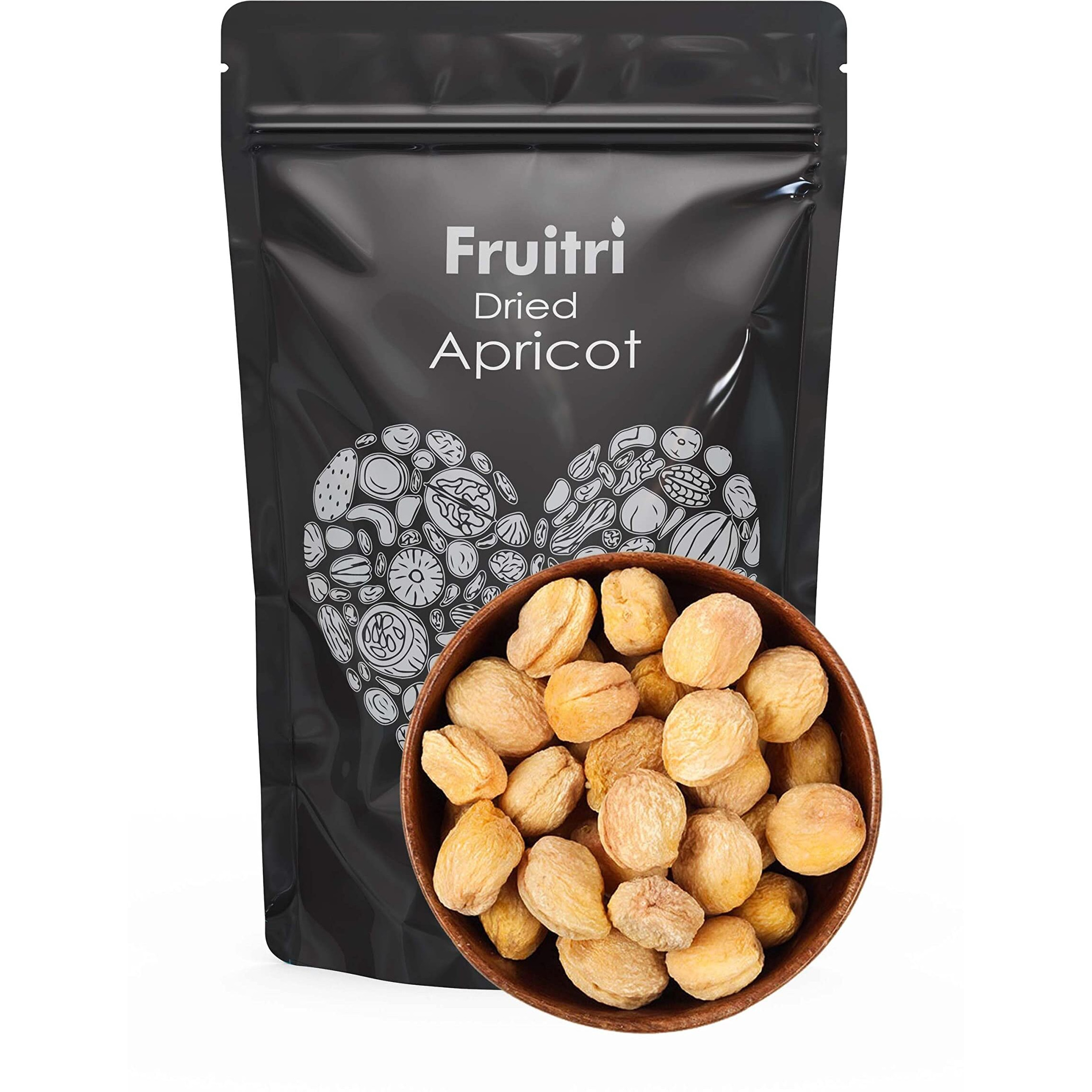Fruitri Organic Premium Dried Apricot Dry Fruits, Soft And Big Size Khumani, 500Gram