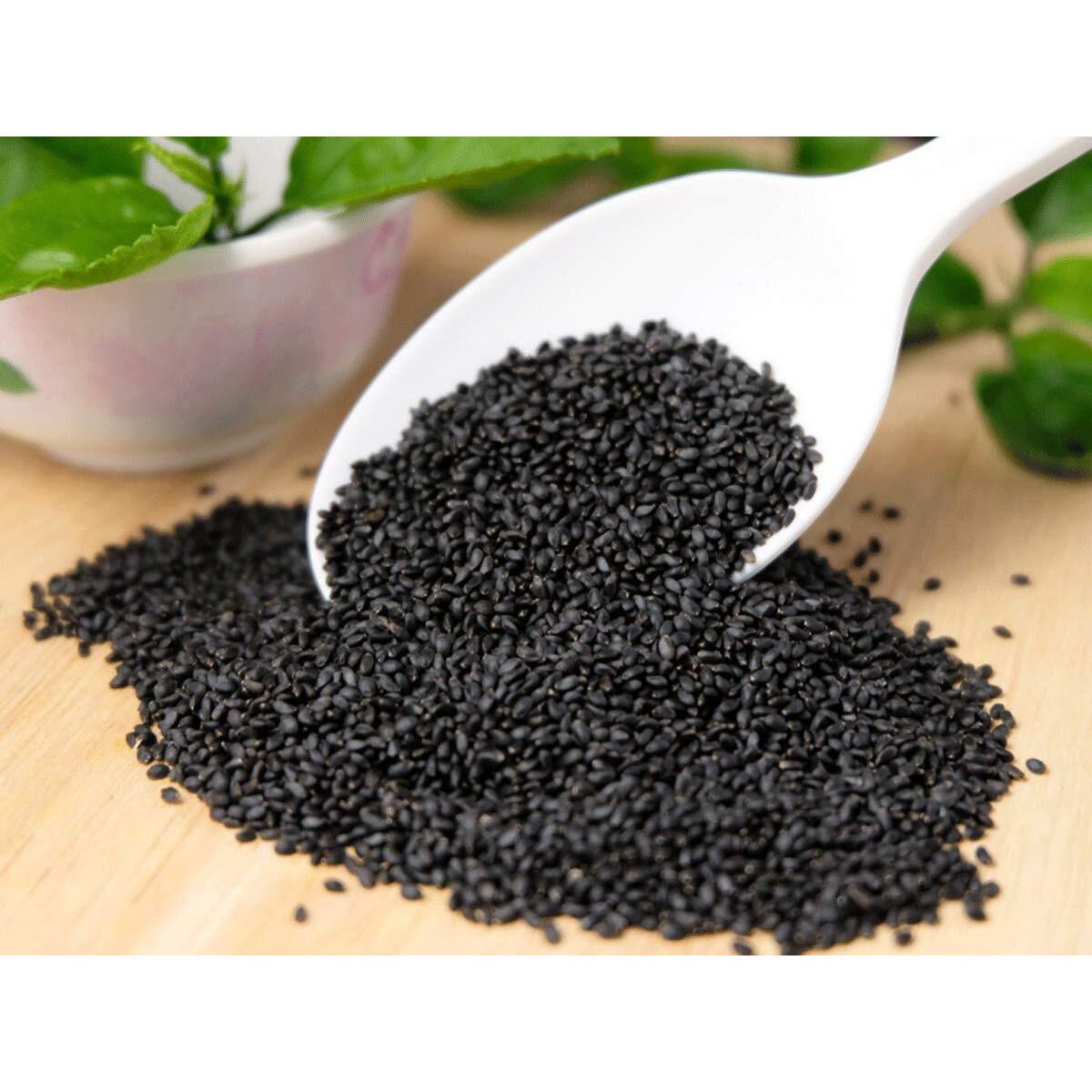 GreenFinity 100% Hygienic Raw sabja Basil Seeds (200 Gram) Pack of 1
