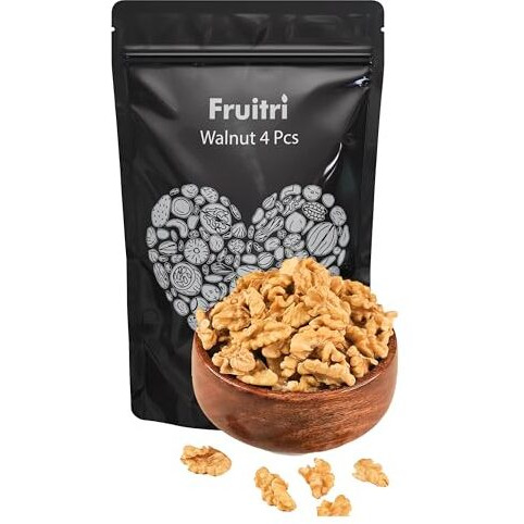 Fruitri Light Broken walnuts 200g without shell | Akhrot Giri 4 pcs | No Shells, All Flavor | Perfect for Snacking & Baking | Walnut kernels dry fruit value pack
