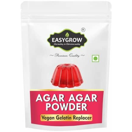 Easygrow Agar Agar Powder 10 gm | China Grass Powder | Perfect for Desserts, Cakes, Puddings & Jelly | Vegetarian Gelatin Alternative, Plant-Based