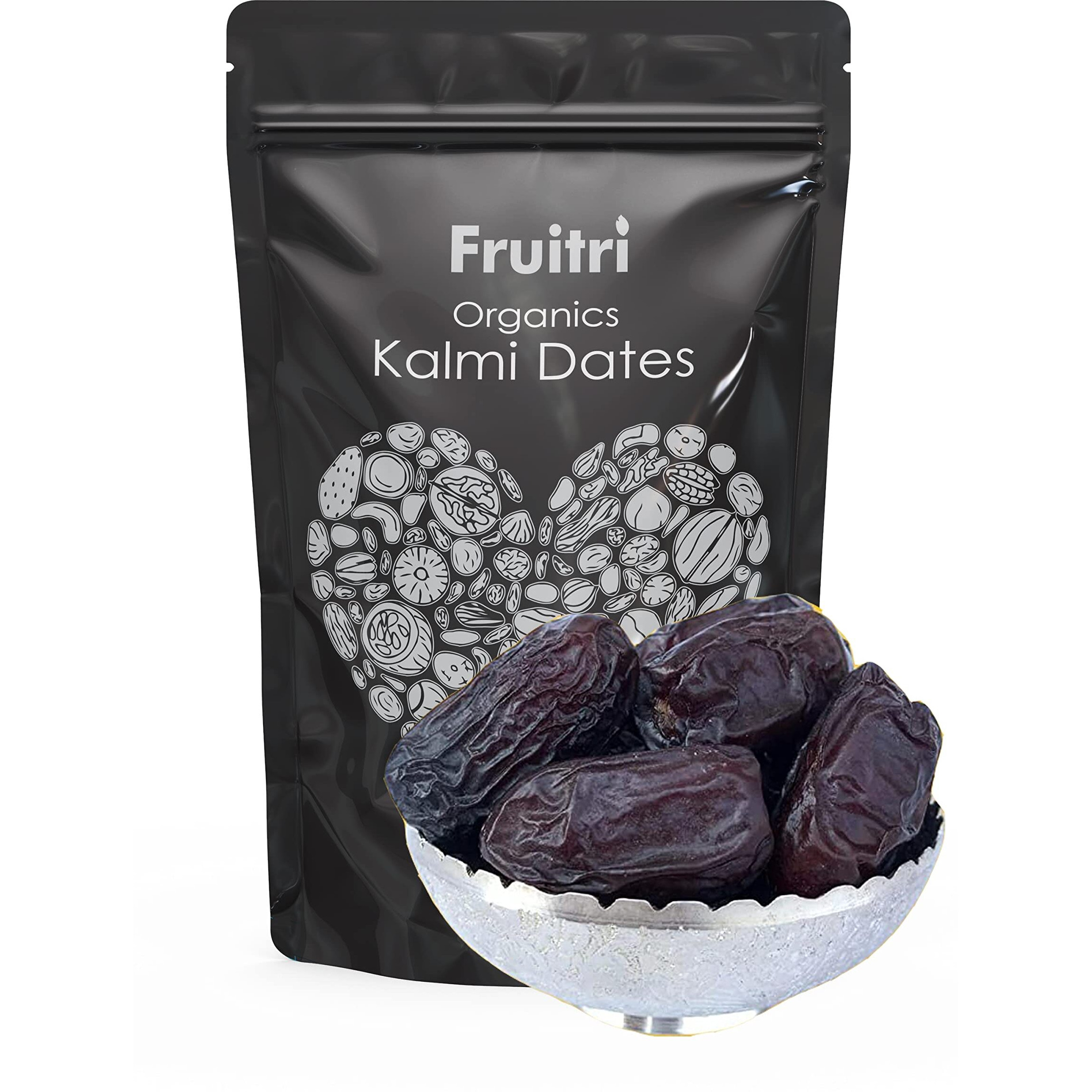 Fruitri Premium Queen Kalmi Dates 500Gram, Juicy & Delicious Khajoor, Arab Khajur, 100% Naturally Dried & Free From Any Preservative