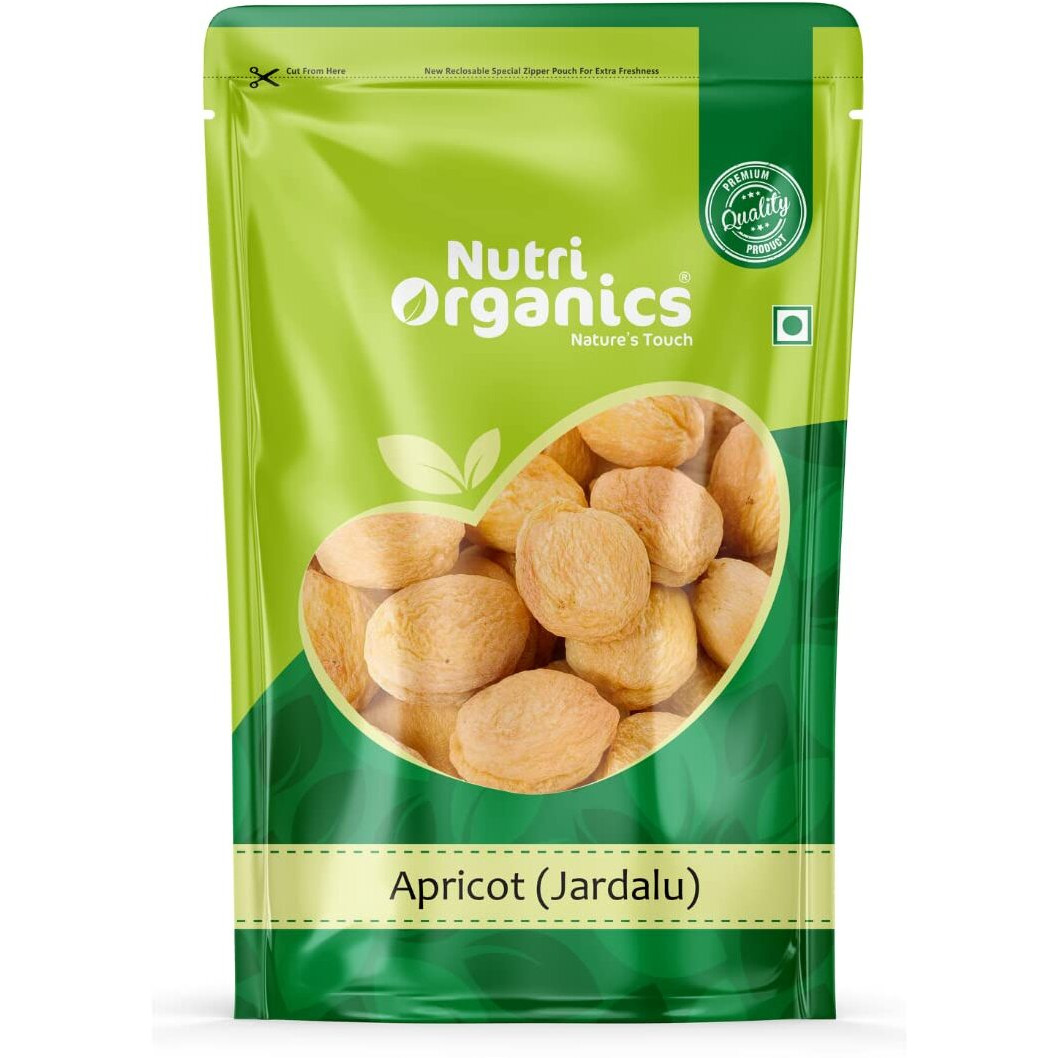 Nutri Organics Dry Fruits Dried Apricot Jardalu Badam Bor Khumani Dry Fruit, 500g