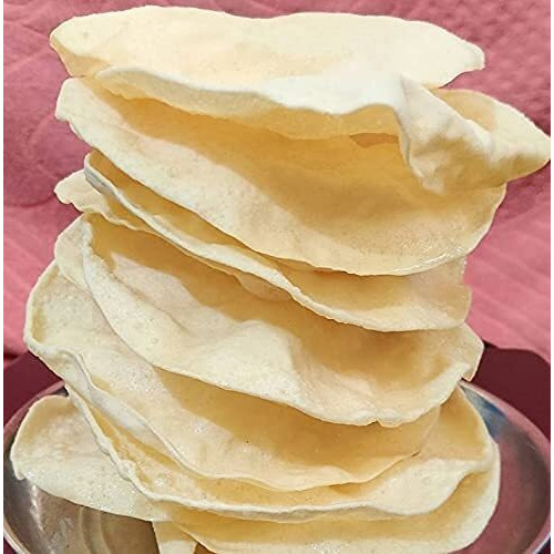 SRI AYYAPPA Plain Salted Appalam-450 G- Traditional Homemade Fryums/Papad/Appalam(150 G X 3 Pack),0.15 Kilograms