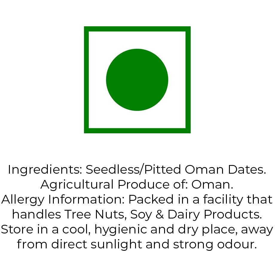 Lagom Gourmet Seedless Omani Dates 200g | All Natural | No Preservatives | No Added Sugar | Gluten Free | Vegan | Plant Based | Non GMO | Dates Dry Fruits | Khajur | Khajoor | Khejur