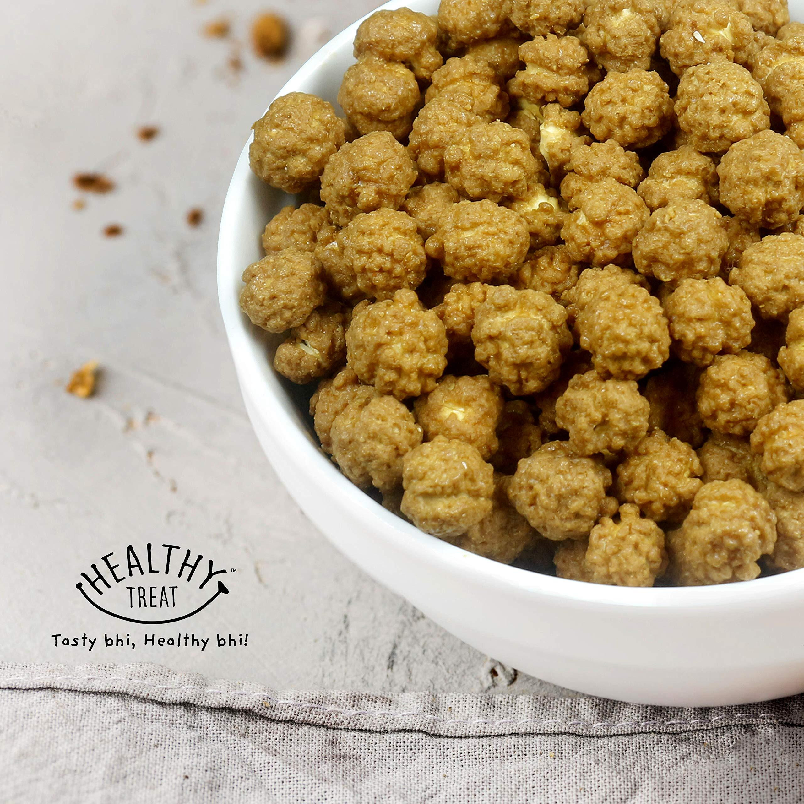 Healthy Treat Gur Chana 400gm | Jaggery Coated Chana | Gud Chana | Roasted Chickpeas with Natural Jaggery | Immunity Booster | Delicious and Healthy Gur Chana Snacks | Perfect for Snacking Anytime