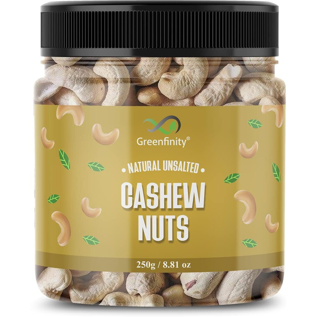 GreenFinity Mixed Dry Fruit (Almonds, Cashew Nuts, Green Raisin - 250g (Pack of 3))