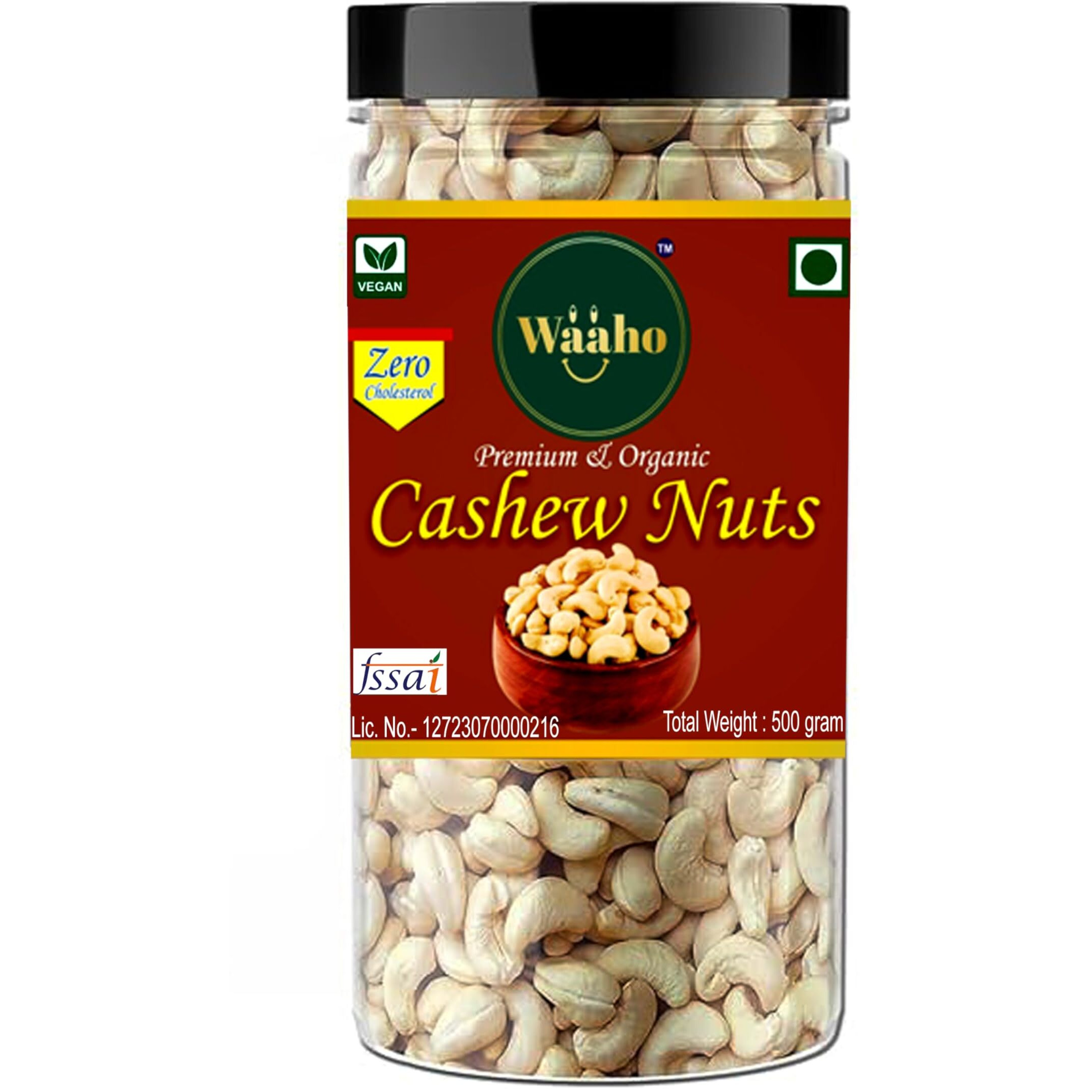 WAAHO Combo Pack Of Cashew, Almonds, Raisins, Pista (250X4) Kaju, Badam, Pista, Kishmis 1Kg (1000), Dried