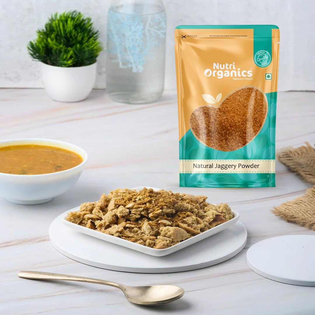 NutriOrganics Jaggery Powder Pouch, 1000 g