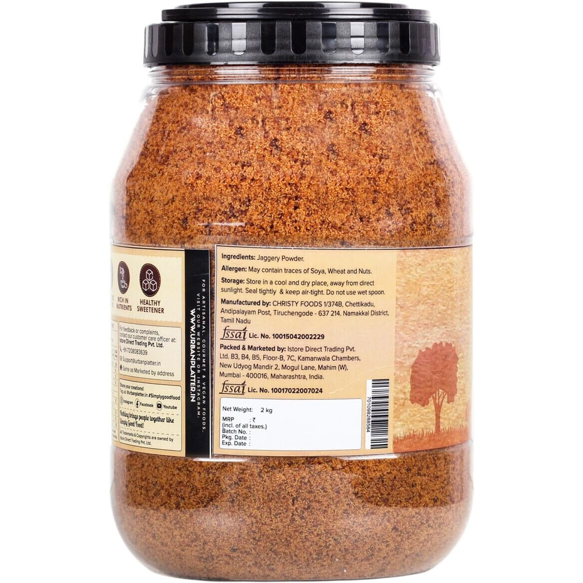 Urban Platter Jaggery Powder, 2Kg [Pure, Natural & Chemical Free]