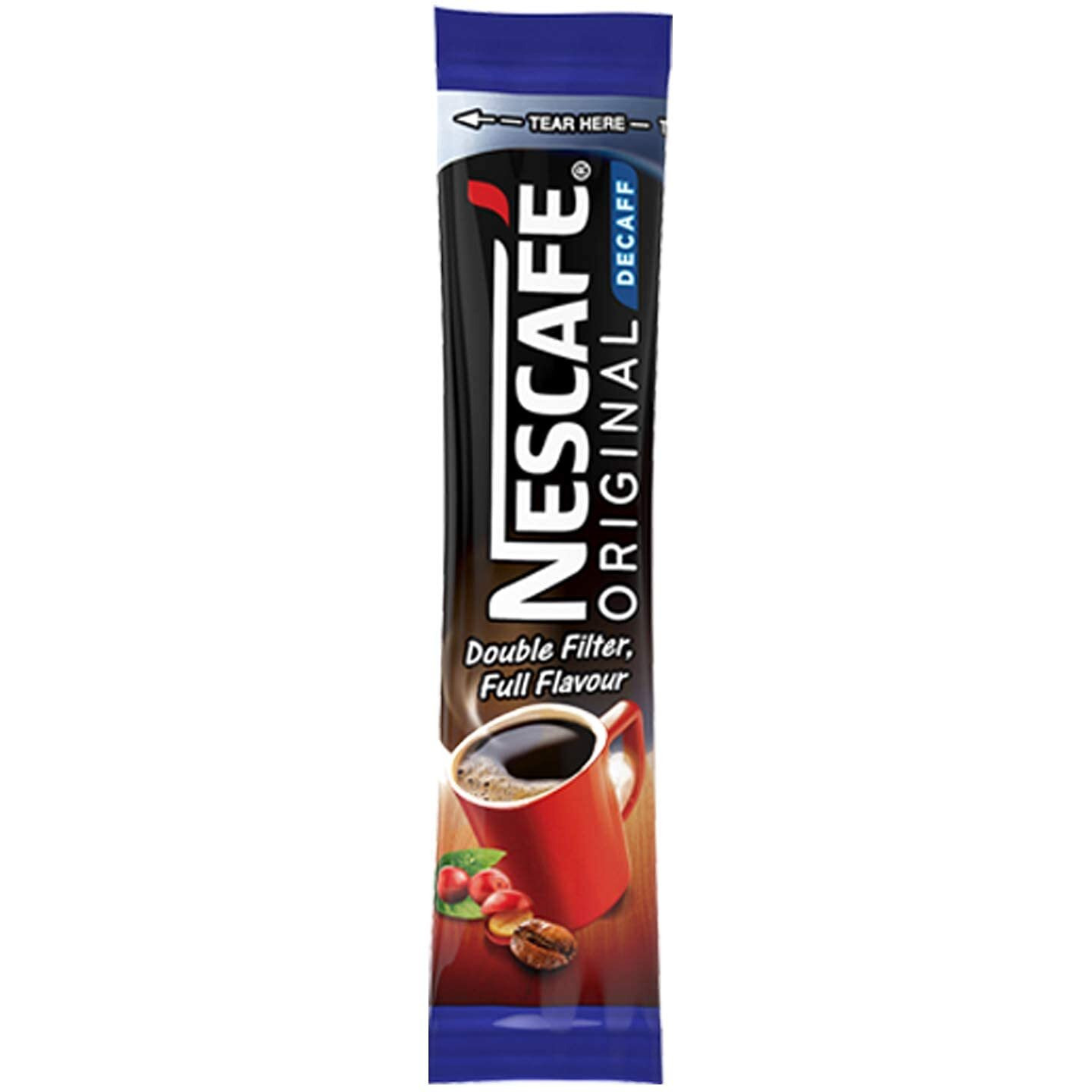 Nescafe Original Decaffeinated Double Filtered Coffee Sticks, Sachets, 0.06 Oz / 1.8 G, 20 Pack