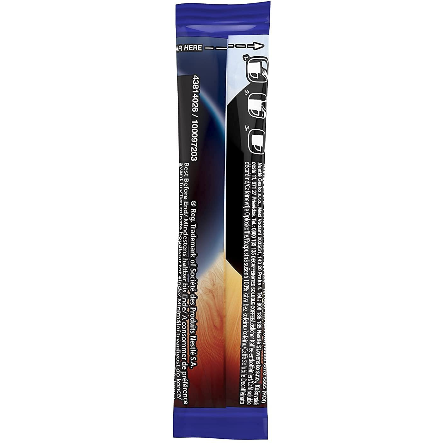 Nescafe Original Decaffeinated Double Filtered Coffee Sticks, Sachets, 0.06 Oz / 1.8 G, 20 Pack