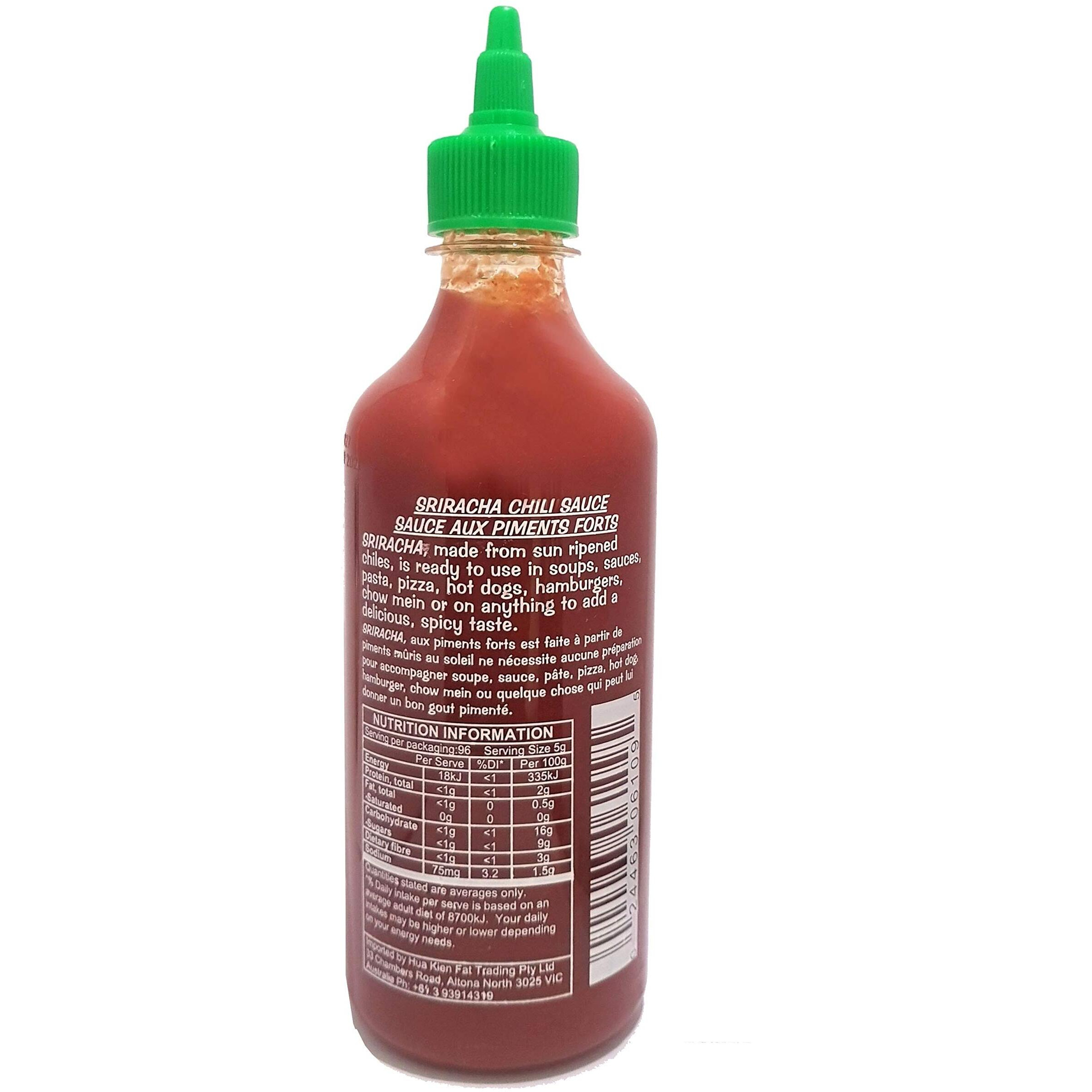 Huy Fong TNg T TI ViT-Nam Sriracha Hot Chili Sauce, 435 Ml 17 Oz 481 G