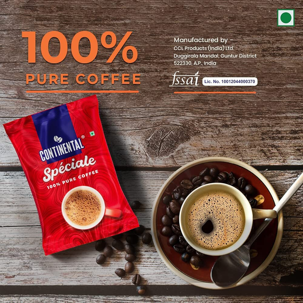 CONTINENTAL SPECIALE Instant Coffee Powder 50g Pouch | BUY 2 + GET 2 FREE | 100% Pure Coffee | PACK OF 4 | 200gm