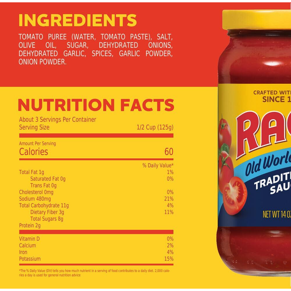 Ragu Traditional Pasta Sauce, 396Gram (Pack Of 2)
