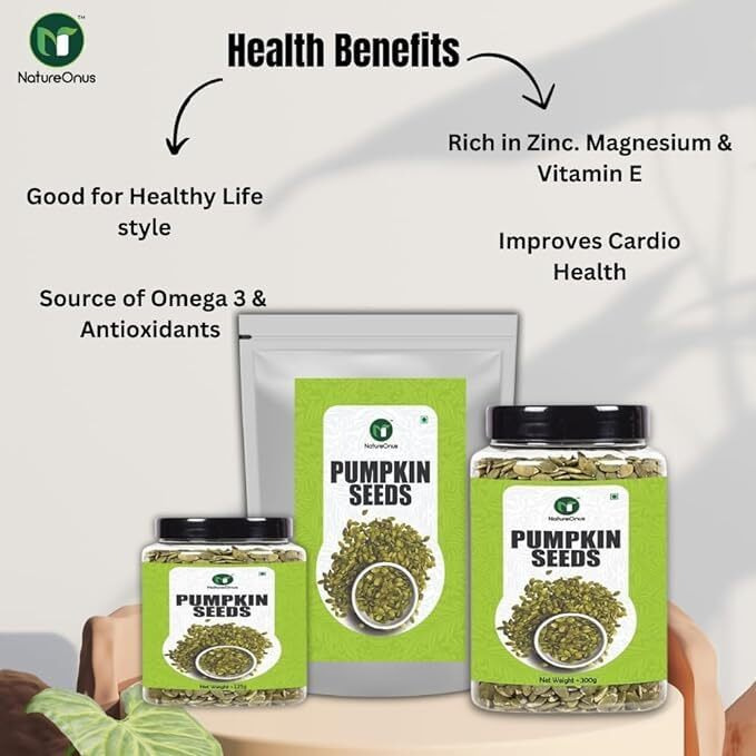 NatureOnus All Raw Seeds Combo Pack of 4- 500g | Chia Seeds , Pumpkin Seeds , Sunflower Seeds , Flax Seeds 125g Each | Seeds Mix Superfoods for Eating Rich in Antioxidants Vitamins & Minerals