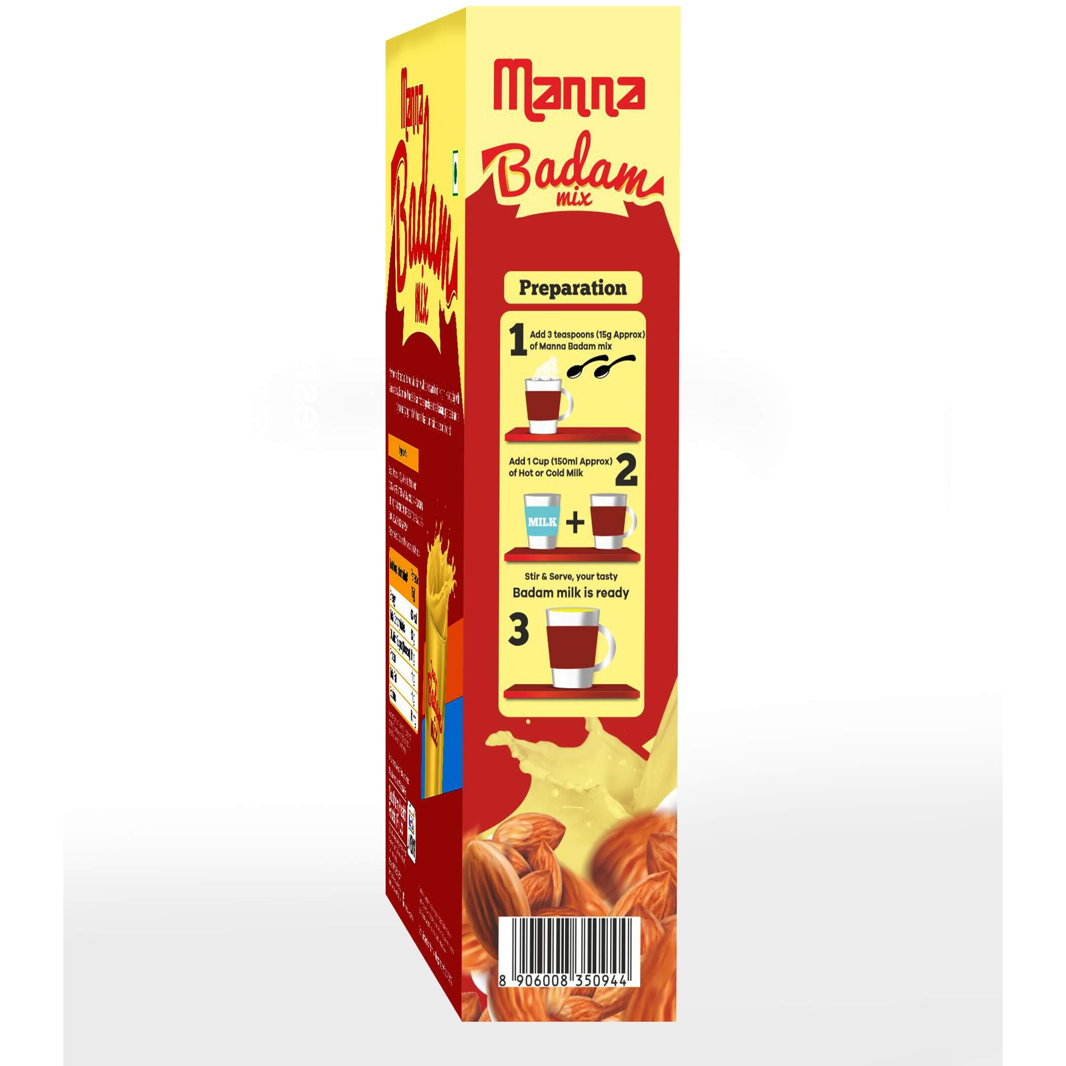 Manna Badam Mix Instant 800g with 10% Badam Pieces.