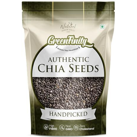 GreenFinity Seeds Chia Seeds, 1 Kg | Raw Chia Seeds With Omega 3 & Fibre For Weight Loss Management