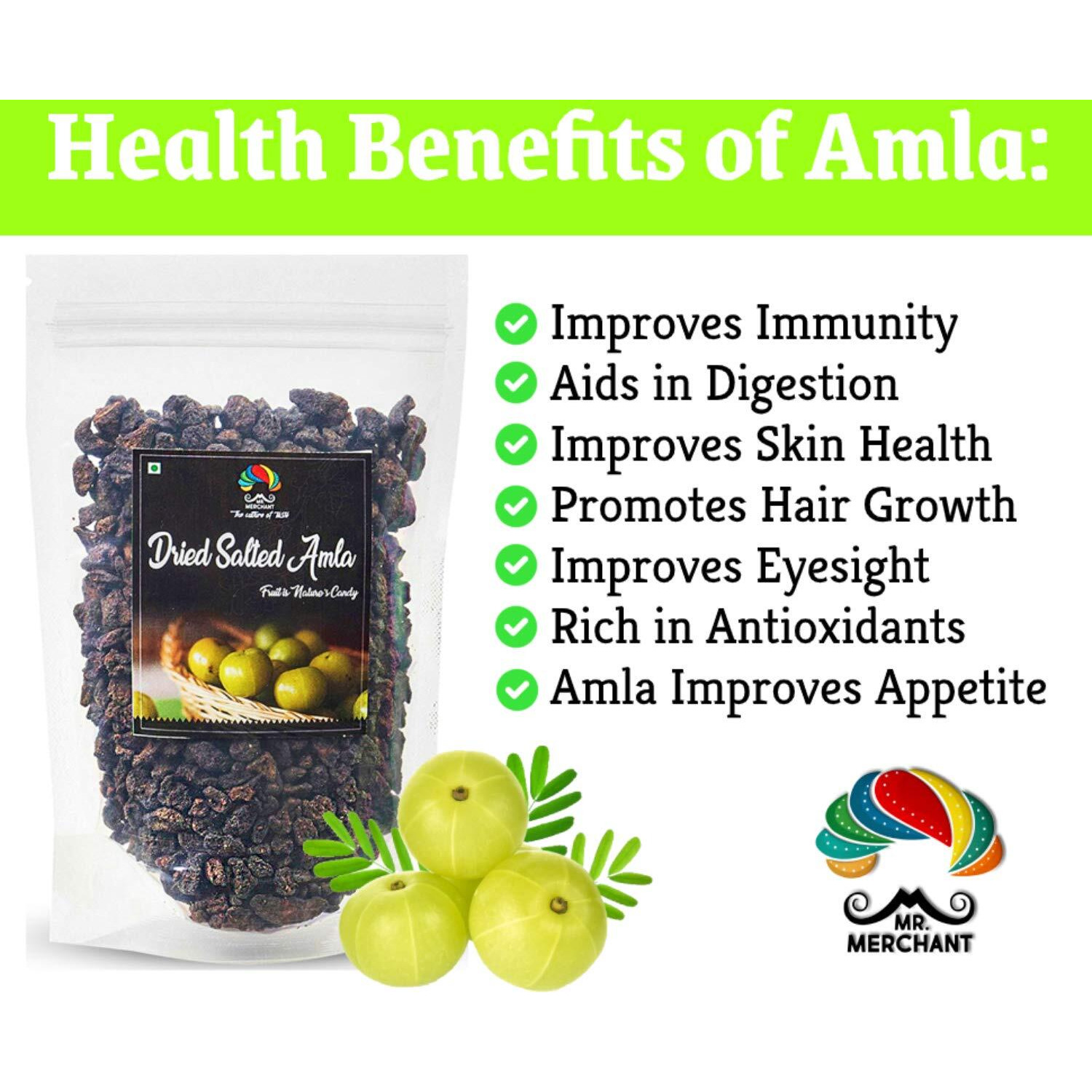 Mr. Merchant Dried Salted Amla (200 gm)