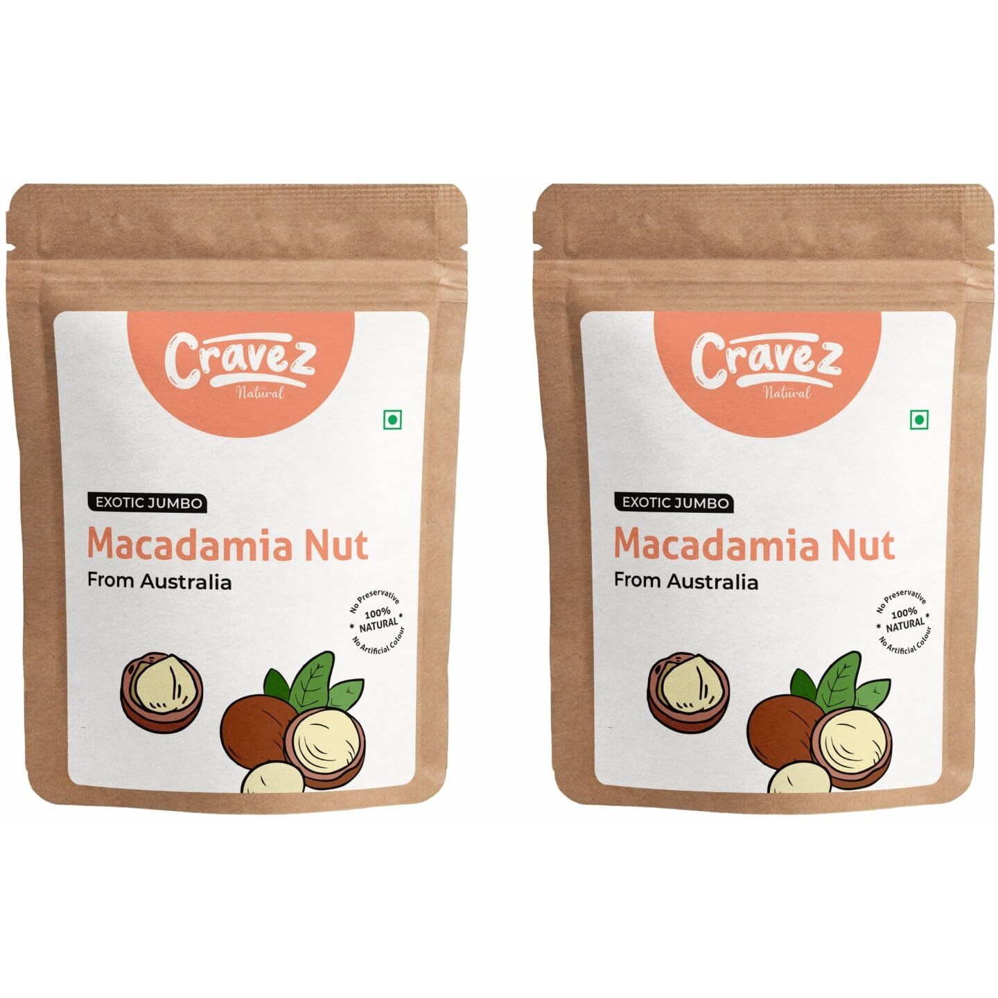 cravez Exotic Macadamia Nuts - 1000 Gram (Grade A ++ Nuts, Premium Jumbo Size, Imported) Richest Natural Source Of Antioxidants | Healthy Fats |Vegan | No Additives | Packed In Premium Reusable Jar