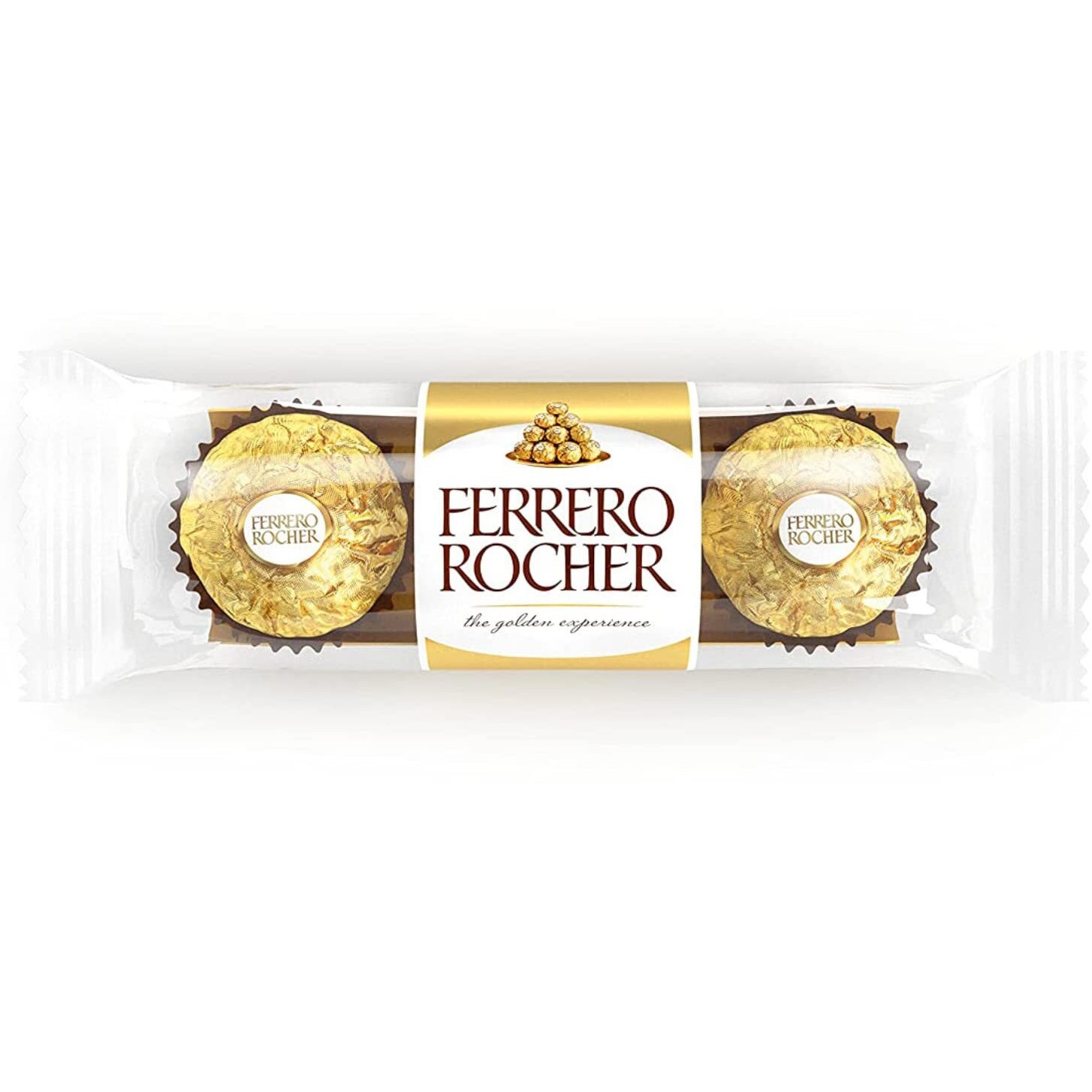 Ferrero Rocher Chocolate Pralines Treat Pack 3 Pieces-6 Pack Pouch, 6 X 37 G,148 Grams