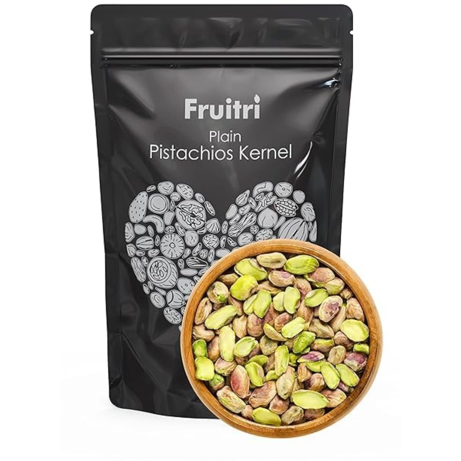 Fruitri Pistachios Kernels Without Shell, Sada Pista (250), Pack of 1