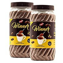 Campco Winner Delicious Hot or Cold Chocolate Drink Powder Mix | Drinking Chocolate | Added Vanilla Flavor (Pack of 2)