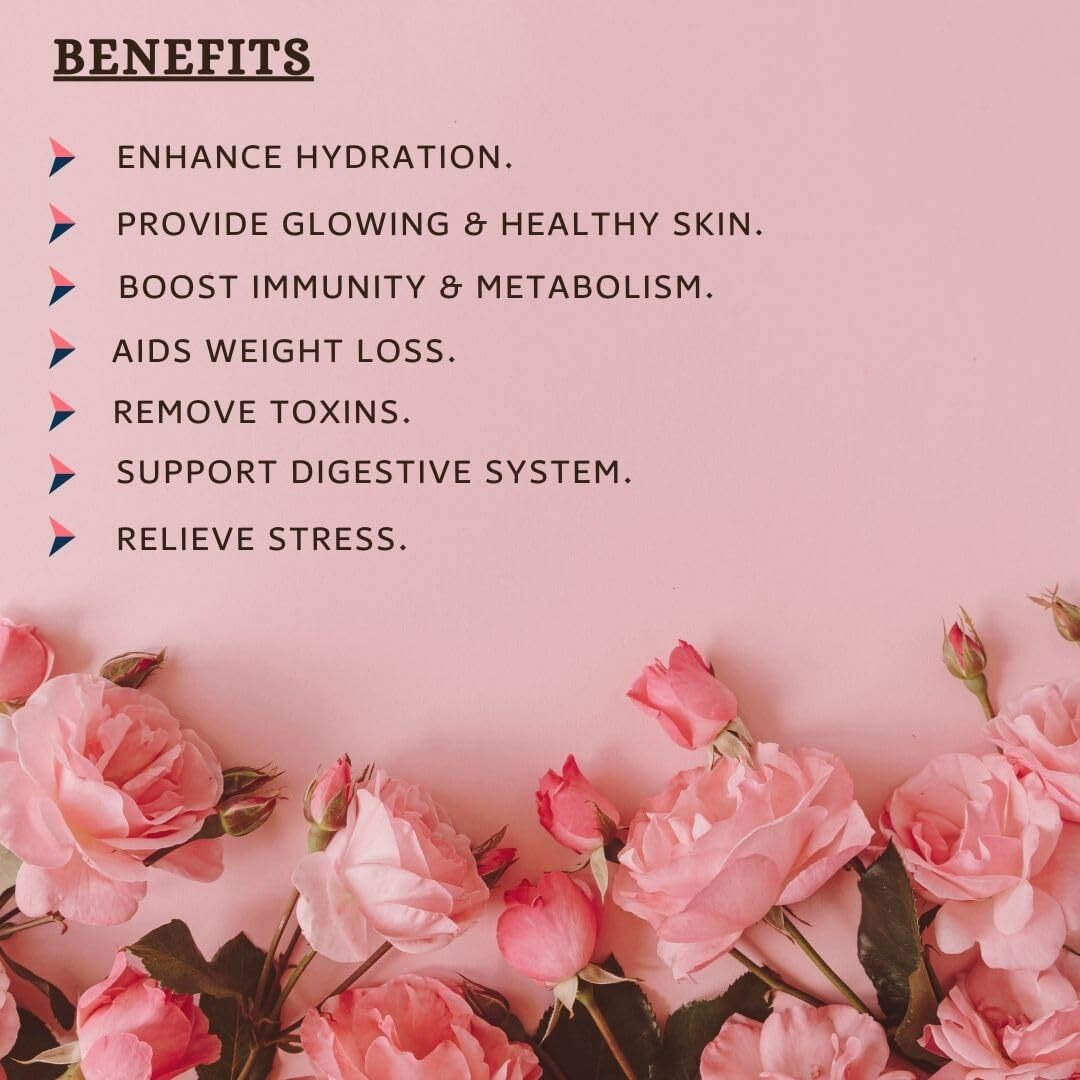 RLB-CHOICE Floral Fusion Detox Water Mix Rose Petal, Ginger, Mint Bliss|Boost Immunity|Remove Toxins|Helps In Weight Loss-50 Gm