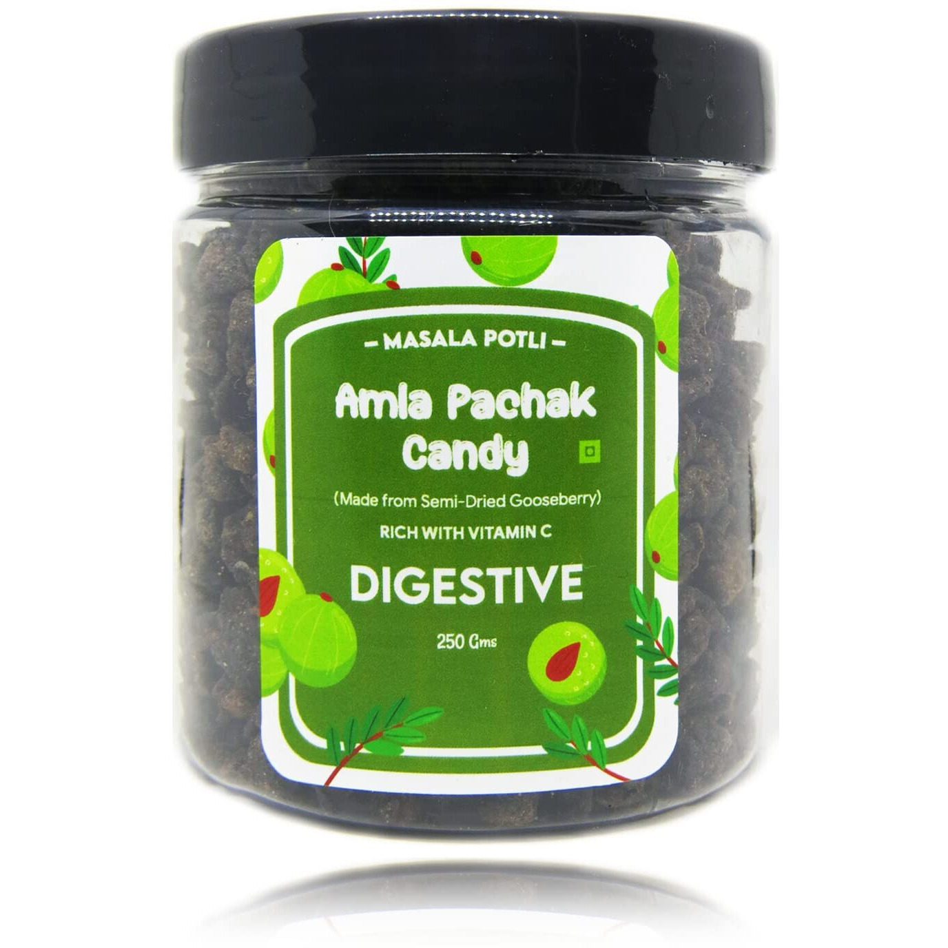 MASALA POTLI Amla Pachak Candy | Dried Chatpata Amla, Salty Dry Awala Supari | Source of Vitamin C, Salted Gooseberries Traditional Recipe | Pack of 250 Grams